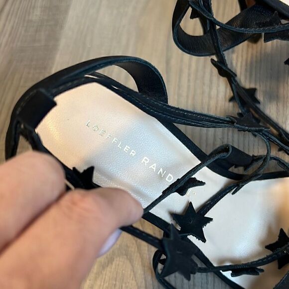 LOEFFLER RANDALL Arielle Strappy Star Suede Heeled Sandal Size 6B - Picture 5 of 10